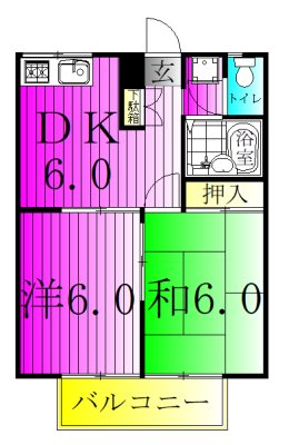 エステートピア常盤台の間取り