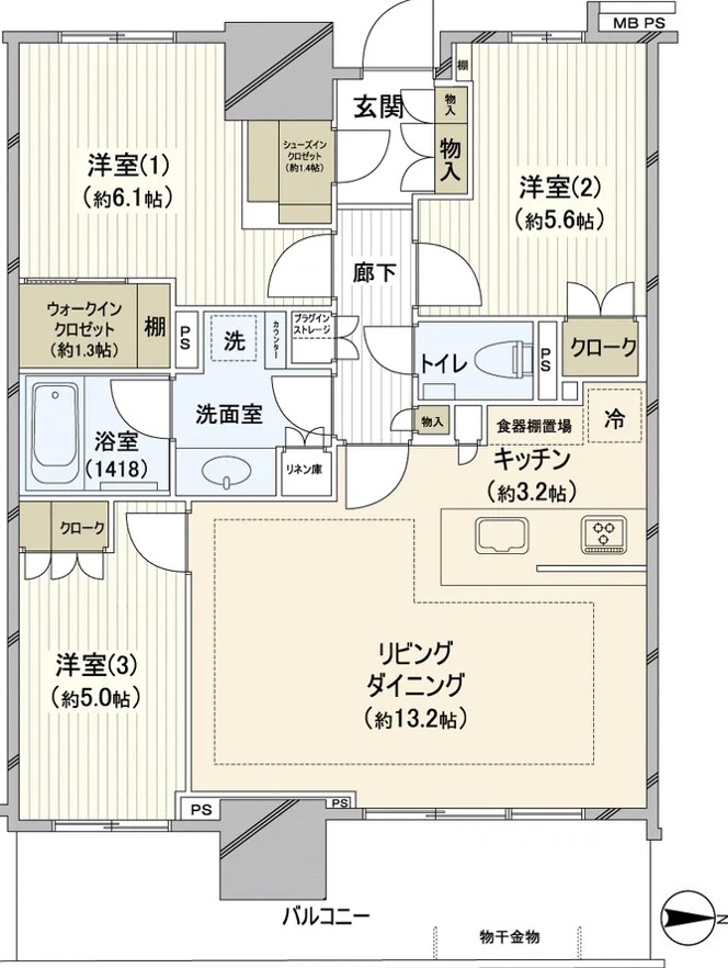 幕張ベイパーク スカイグランドタワーの間取り