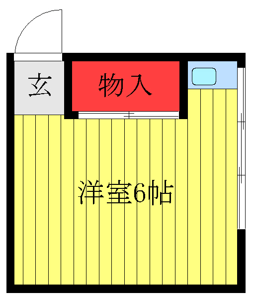 北区滝野川のアパートの間取り