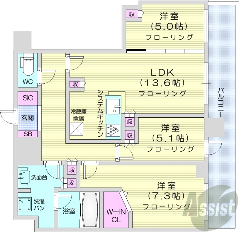 ONE札幌ステーションタワーの間取り