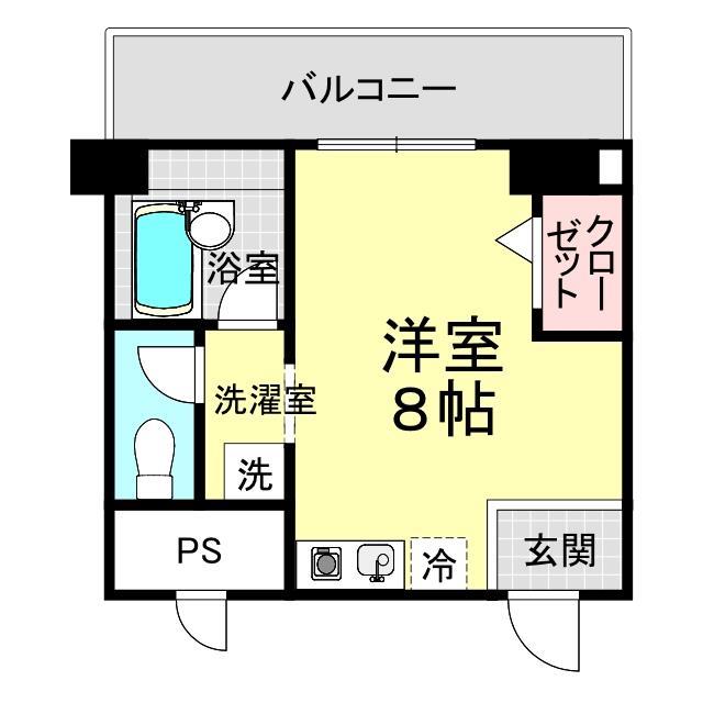 下関市今浦町のマンションの間取り