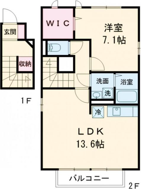 セジュール・ＷＳの間取り