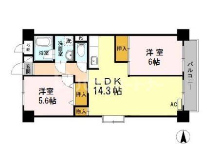 プレステージ南葛西の間取り