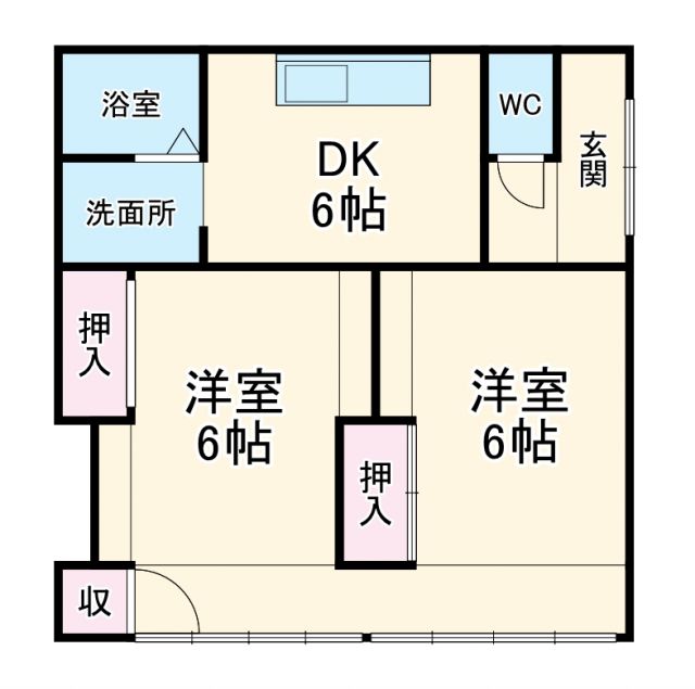 大渕平屋の間取り