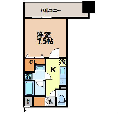 ＡＢＩＴＩ浜町（銅座町）の間取り