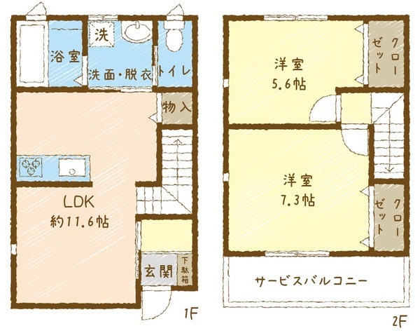 ココハイムIIの間取り