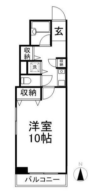 テック上落合の間取り