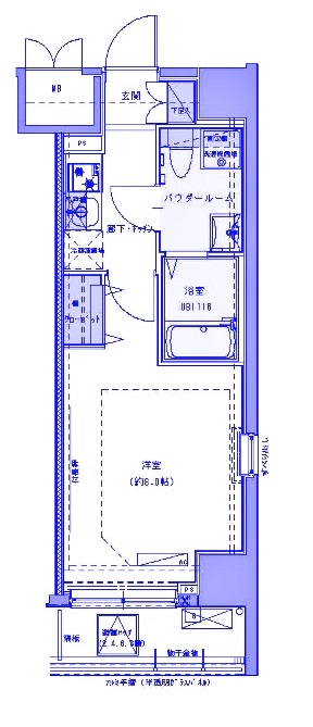 さいたま市浦和区常盤のマンションの間取り