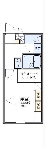 レオパレスフルールIの間取り