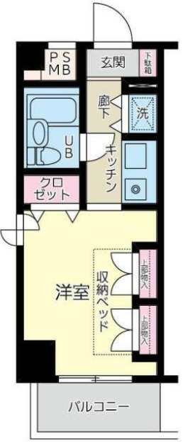 大和市西鶴間のマンションの間取り