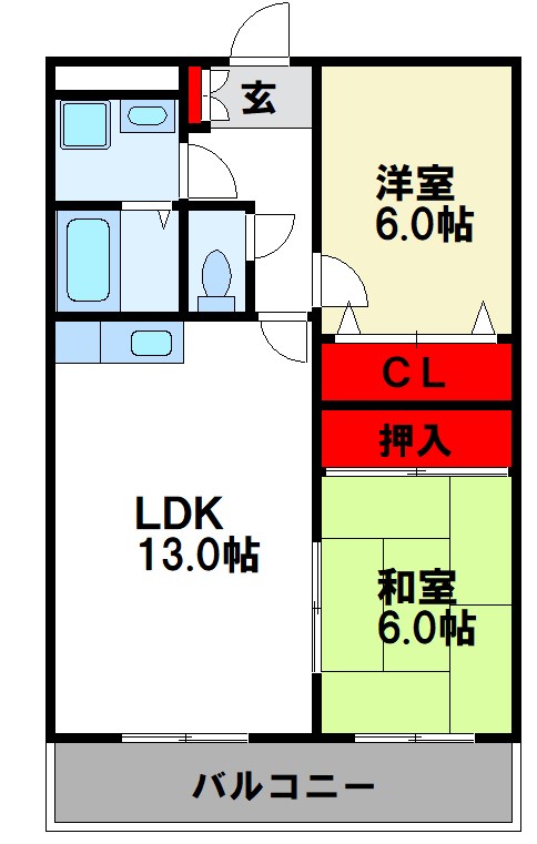 アビエンテ都府楼の間取り