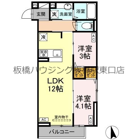 グラナーデ滝野川の間取り