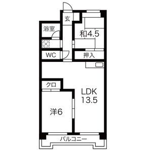 アールイーステージ蟹江の間取り