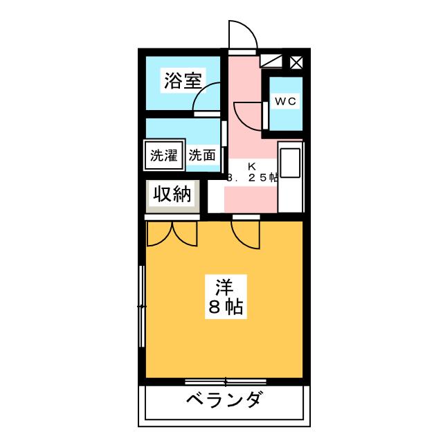 アザレア八坂東の間取り