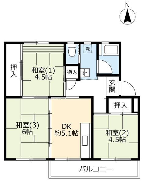 ＵＲ桂木の間取り