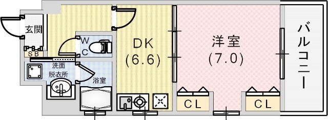 KAISEI神戸海岸通第2の間取り