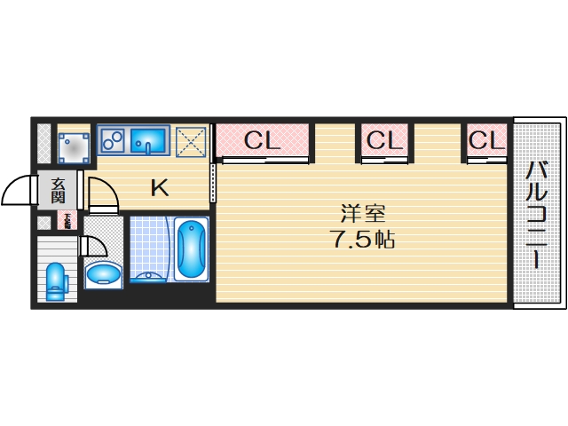 リブリ・岡町の間取り