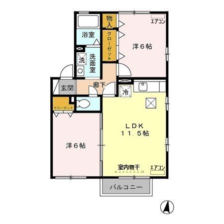 グリーンテラス旭町の間取り