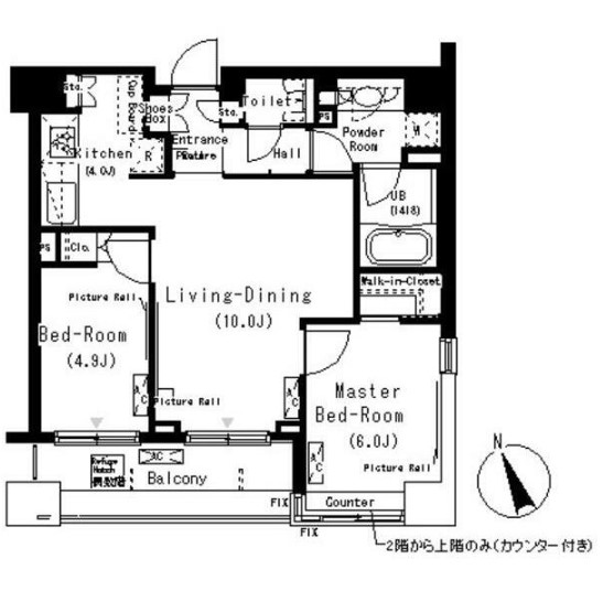 パークキューブ代々木富ヶ谷の間取り