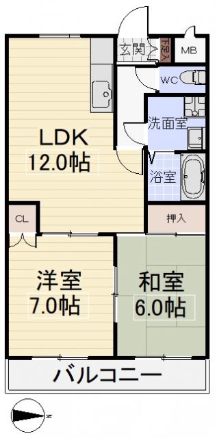 グランドステータス楠の間取り