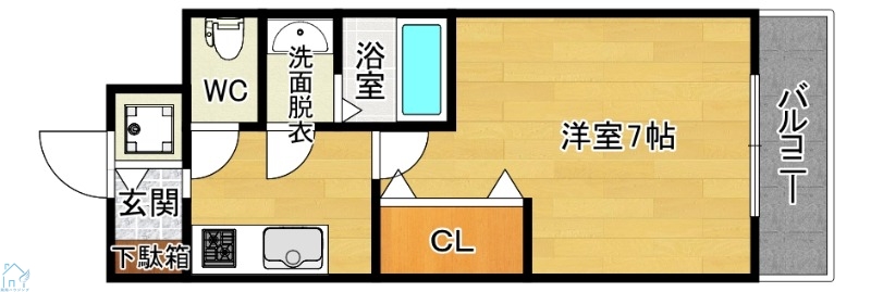 S-RESIDENCE上新庄ascentの間取り