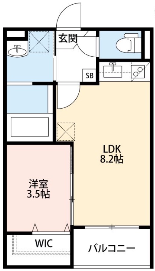 大阪市住之江区御崎のアパートの間取り