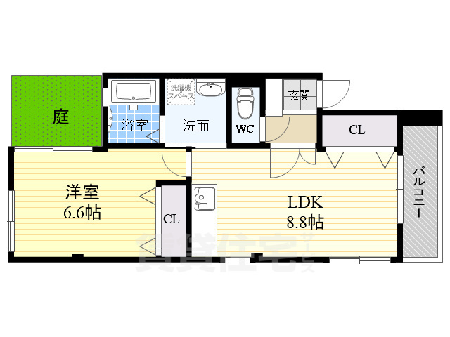 別府マンションVの間取り