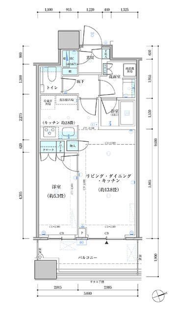 パークタワー勝どきサウスの間取り