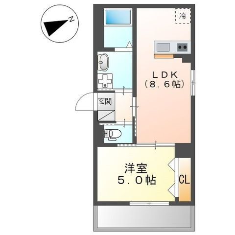 さいたま市西区西大宮のマンションの間取り