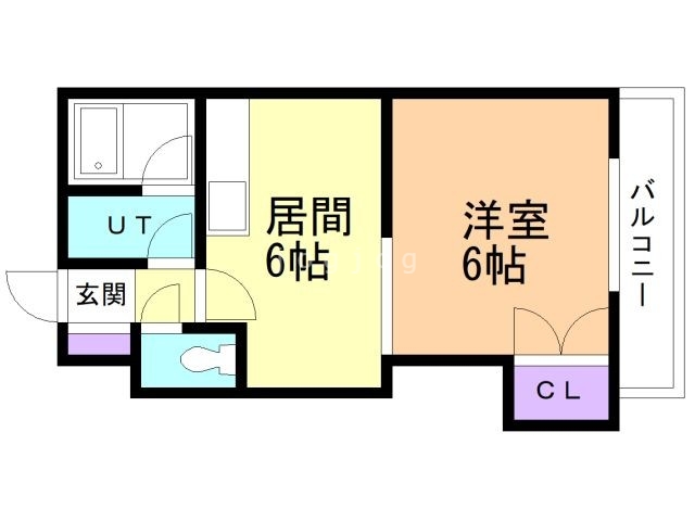 札幌市白石区中央一条のマンションの間取り