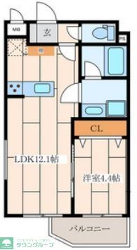 鎌倉市台のマンションの間取り