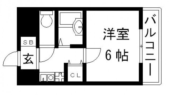 東大阪市長田中のマンションの間取り