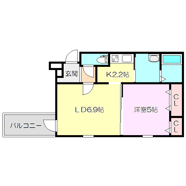 フジパレス豊里3番館の間取り