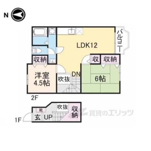 ウッディタウンＣ棟の間取り