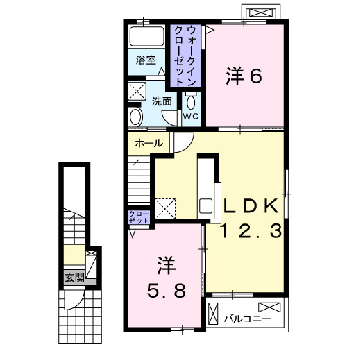 ＳｕｎＨｅｉｇｈｔｓタチバナの間取り