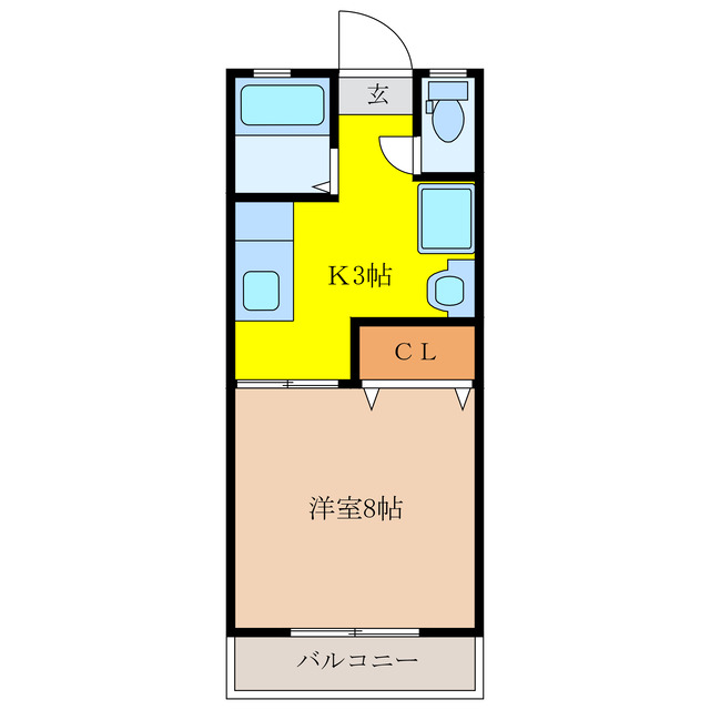 富士ハイツＳの間取り