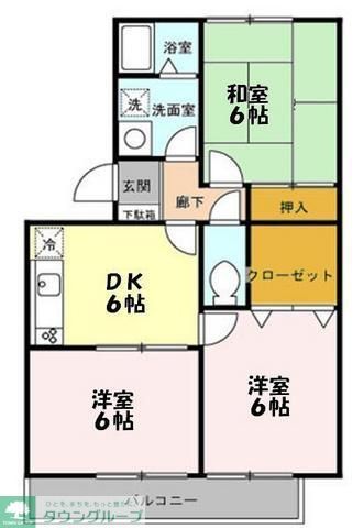 さいたま市北区吉野町のアパートの間取り