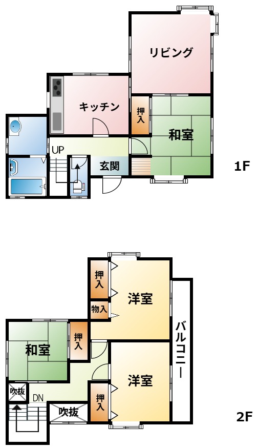 千葉県大網白里市北飯塚（一戸建）の賃貸物件の間取り