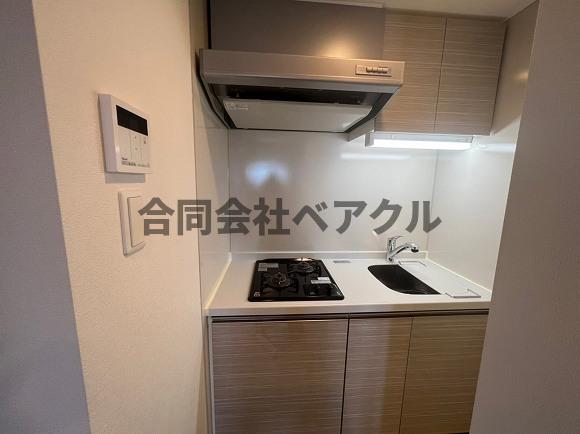 キッチン　コンパクトなキッチンで掃除もラクラク