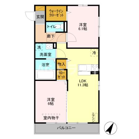 ファルツ大宮の間取り