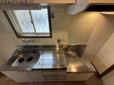 キッチン　ガスコンロ設置可能なキッチンです！