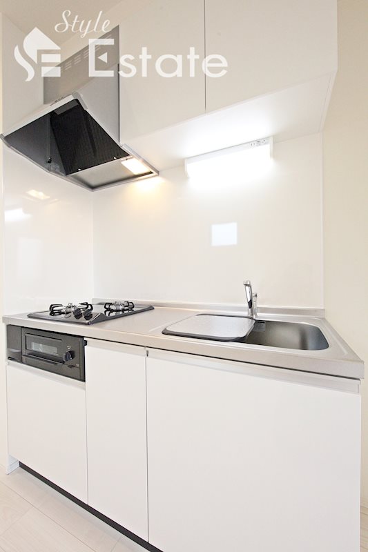 キッチン　システムキッチン・2口コンロ、グリル付き