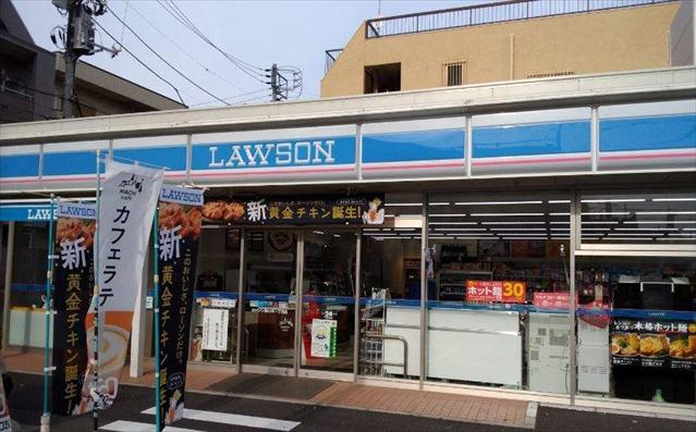 コンビニ　ローソン　鵜の木１丁目店（コンビニ）まで500m