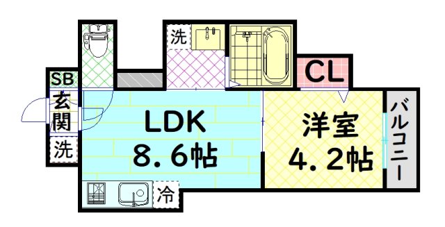 アトムハウスII号館の間取り写真