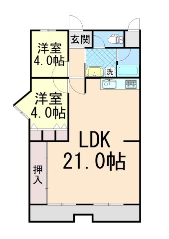 朝日プラザ東豊中の間取り写真