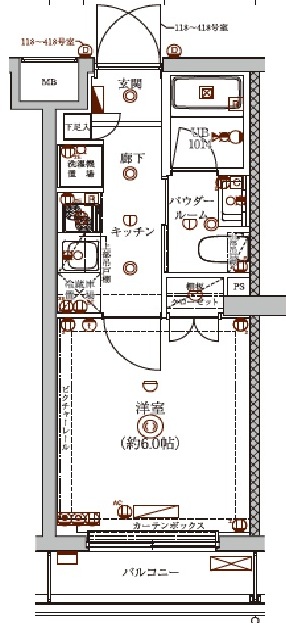 マーロ立石レジデンス♯Rの間取り写真