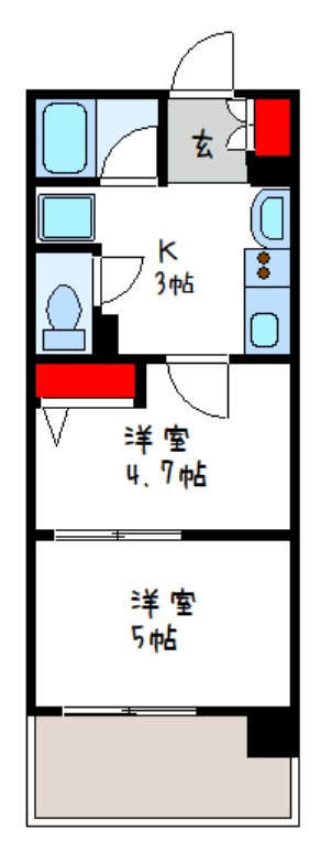 近鉄大阪線 近鉄八尾駅 徒歩3分 15階建 築24年の間取り写真