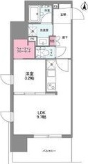 地下鉄谷町線 中崎町駅 徒歩5分 14階建 築2年の間取り写真