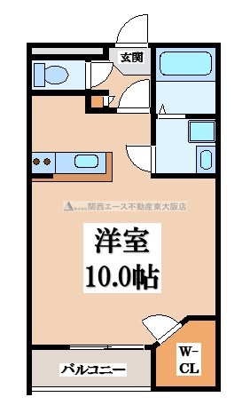 レオパレス島之内の間取り写真