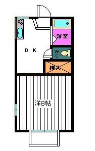 コーポP&Pの間取り写真